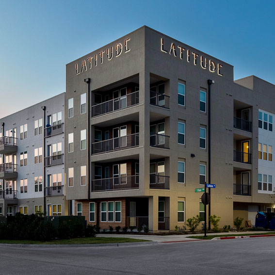 Street view of Latitude apartment building