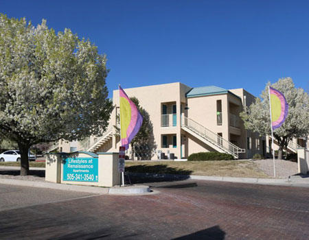 Driveway into Lifestyles at Renaissance apartment complex